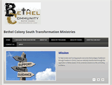 Tablet Screenshot of bethelcolonysouth.org